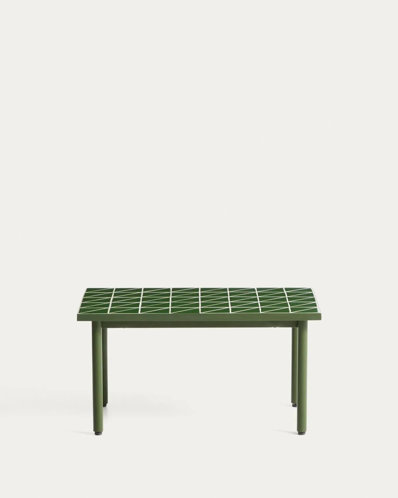 Kave Home Sidetable Maurina Staal Tegels Groen 81cm