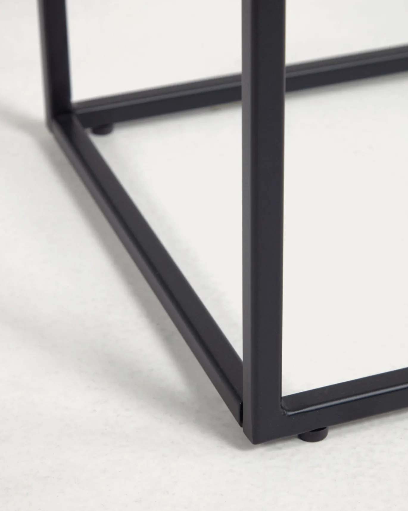 Kave Home Sidetable Rewena Porselein Wit Kalosafwerking 110x75cm