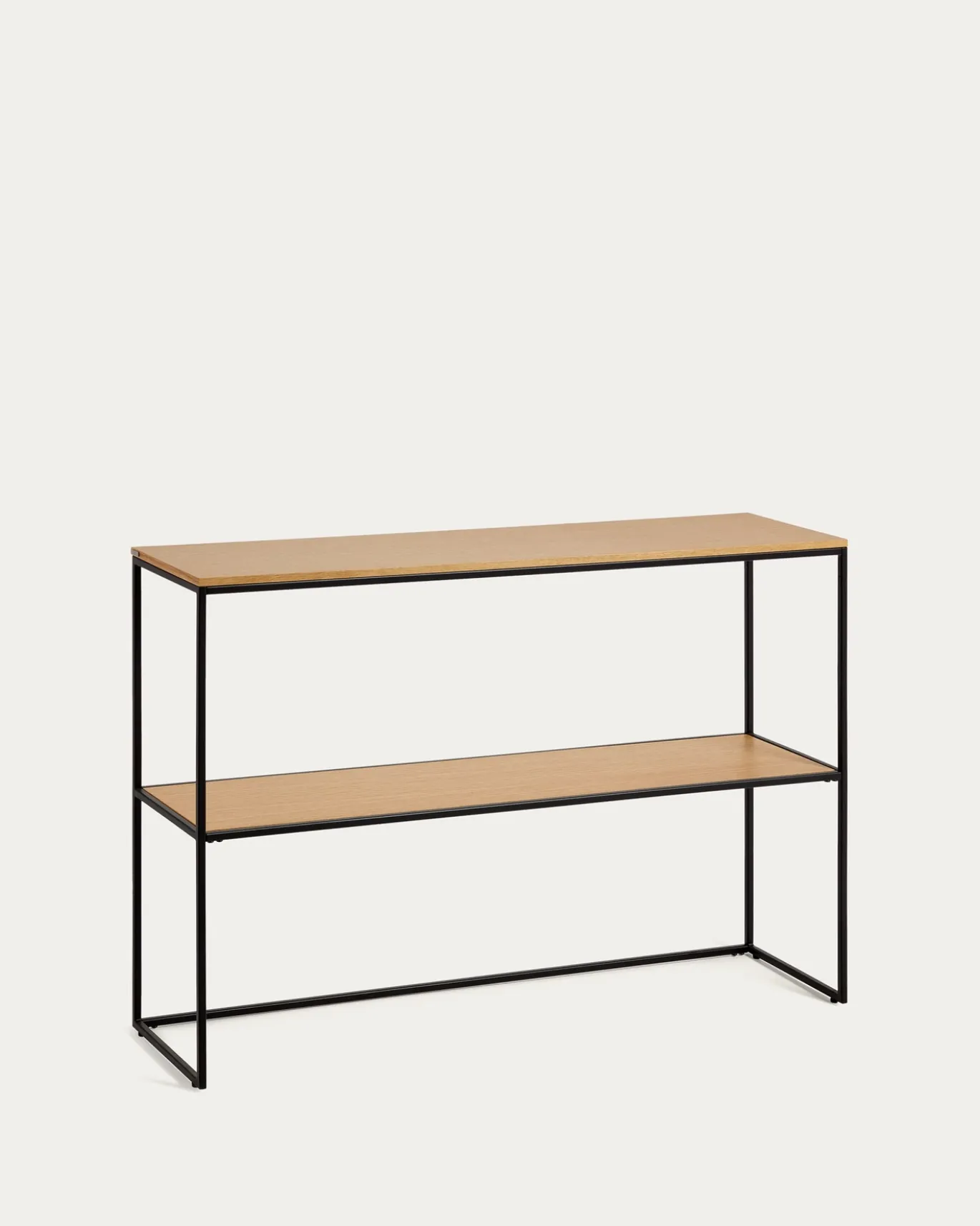 Kave Home Sidetable Yoana Naturel/Zwart 120cm
