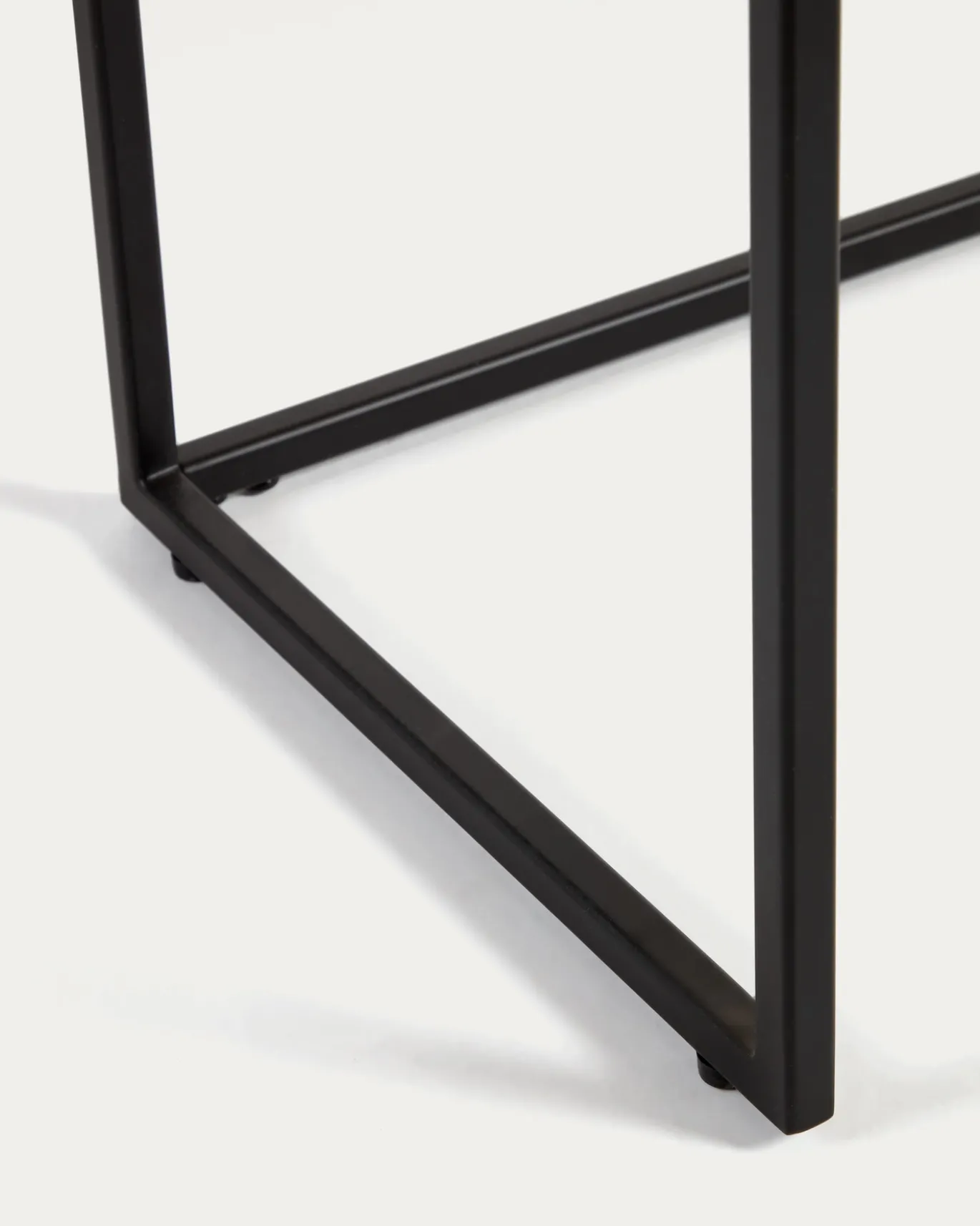 Kave Home Sidetable Yoana Naturel/Zwart 120cm