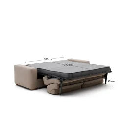 Kave Home Slaapbank Anley 4-Zits Beige