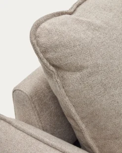 Kave Home Slaapbank Carlota 2-Zits Beige Chenille 185cm