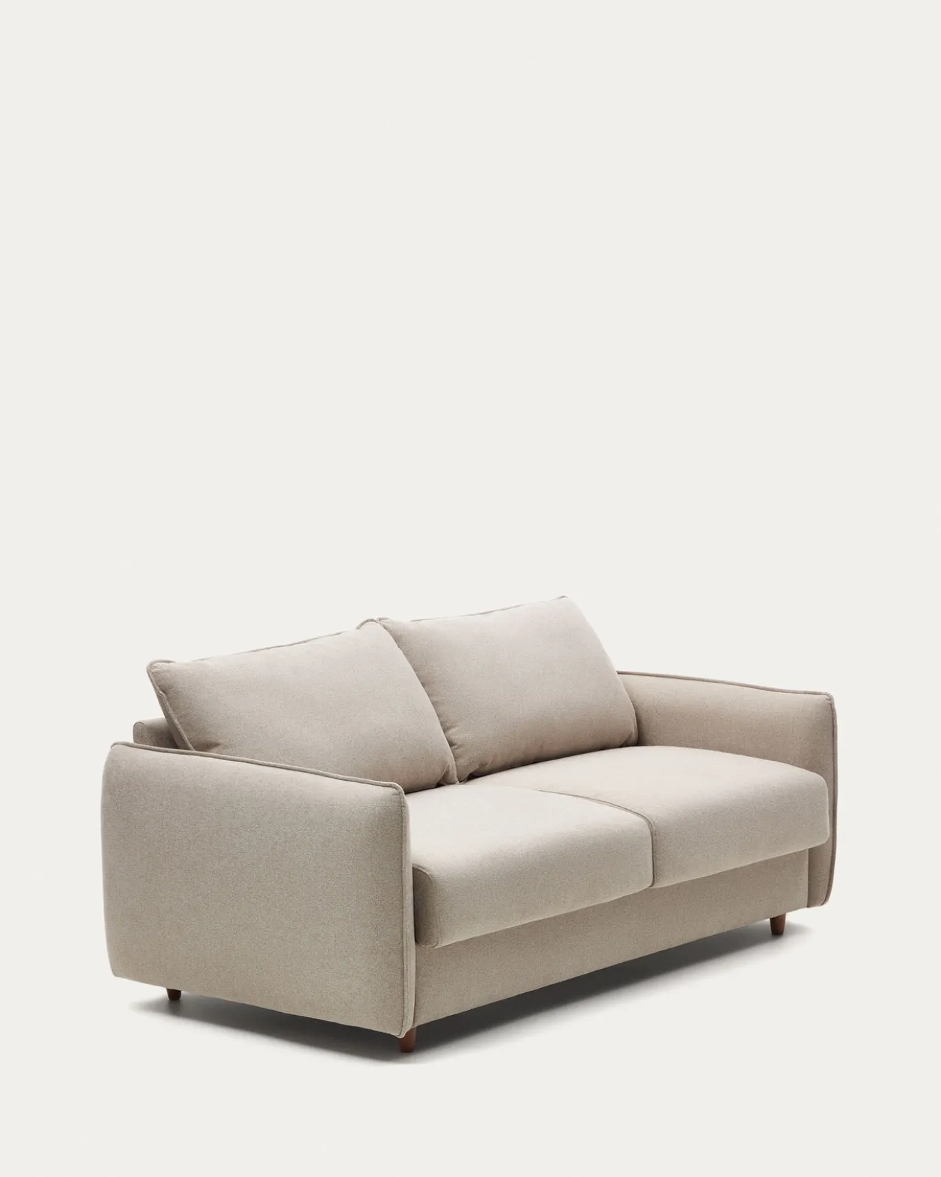 Kave Home Slaapbank Carlota 2-Zits Beige Chenille 185cm