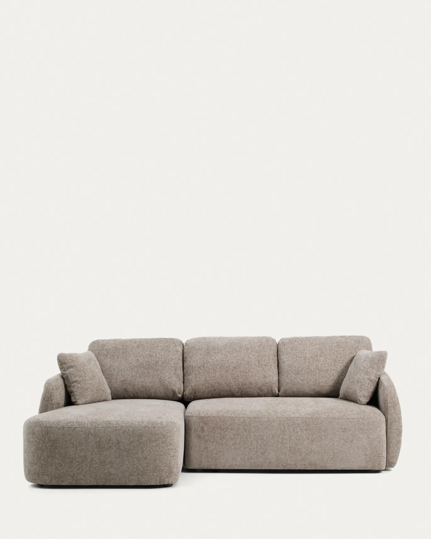 Kave Home Slaapbank Laira 3-Zits Chaise Longue Links Taupe 246cm