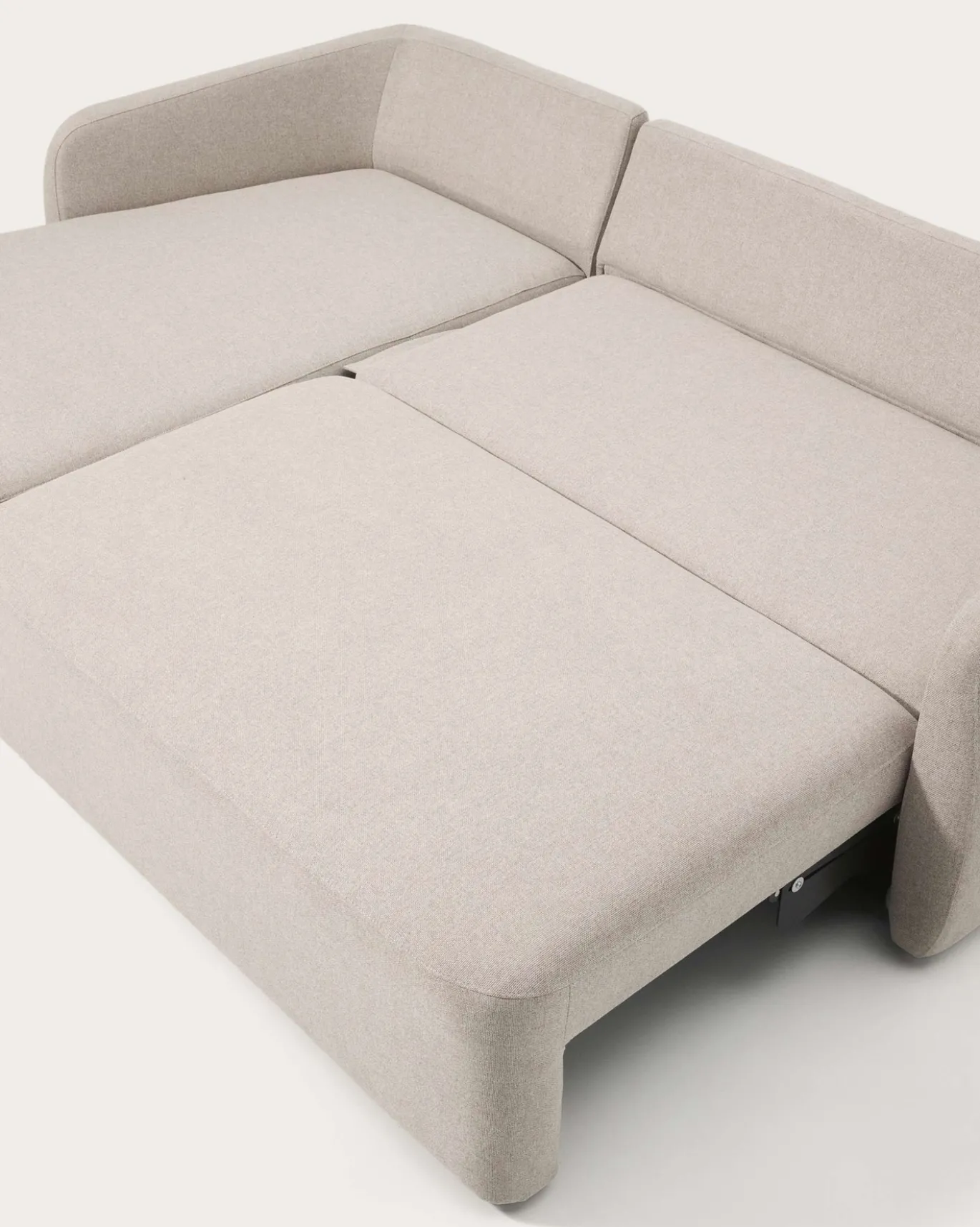 Kave Home Slaapbank Laira 3-Zits Chaise Longue Links Beige 246cm