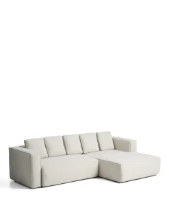 Kave Home Slaapbank Marela Chaise Longue Rechts Chenille Beige 276cm