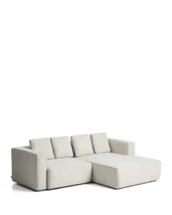 Kave Home Slaapbank Marela Chaise Longue Rechts Chenille Beige 236cm