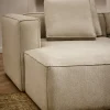 Kave Home Slaapbank Marela Chaise Longue Links Chenille Beige 236cm