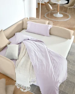 Kave Home Slaapbank Tanit Beige Massief Beukenhout 210cm