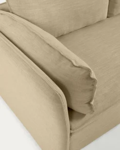 Kave Home Slaapbank Tanit Beige Massief Beukenhout 210cm