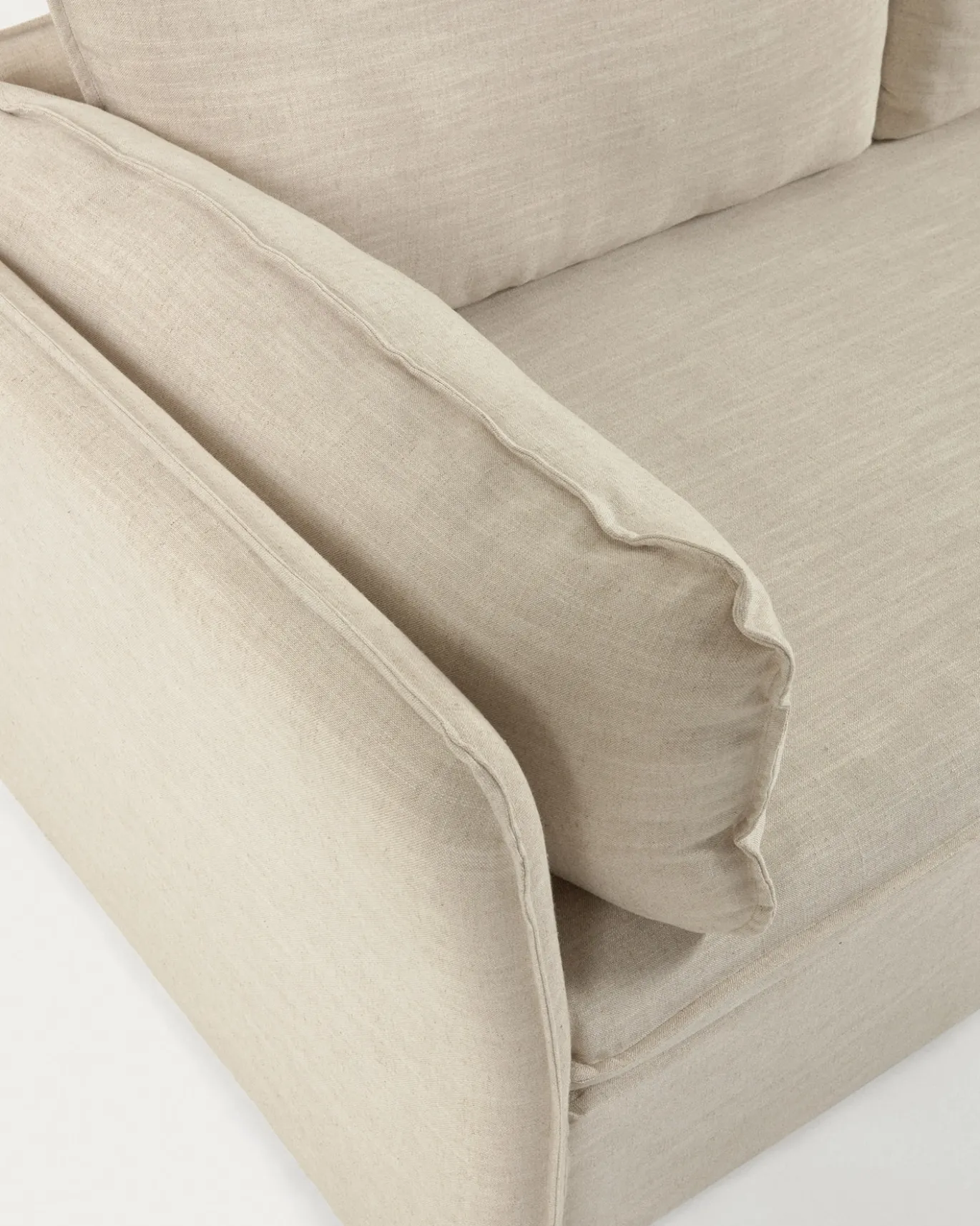 Kave Home Slaapbank Tanit Wit Massief Beukenhout 210cm