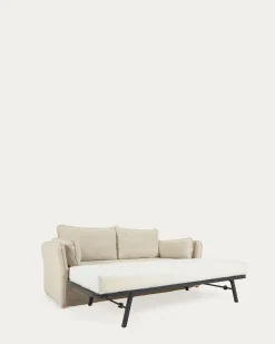 Kave Home Slaapbank Tanit Wit Massief Beukenhout 210cm