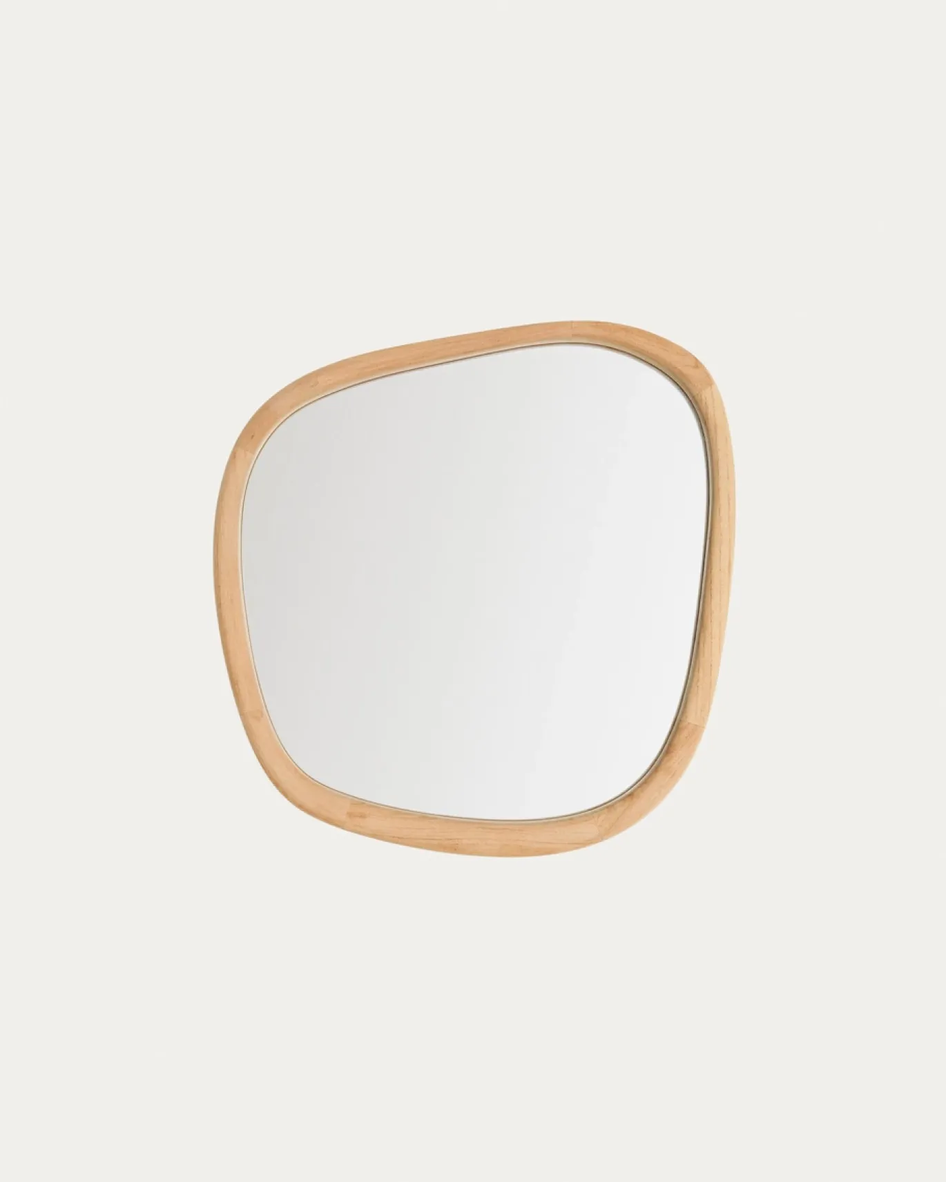 Kave Home Spiegel Alura Teakhout 45,5x47cm