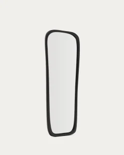 Kave Home Spiegel Alura Zwart Teakhout 158x61cm