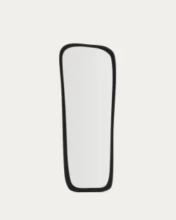 Kave Home Spiegel Alura Zwart Teakhout 158x61cm