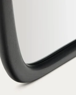 Kave Home Spiegel Alura Zwart Teakhout 158x61cm