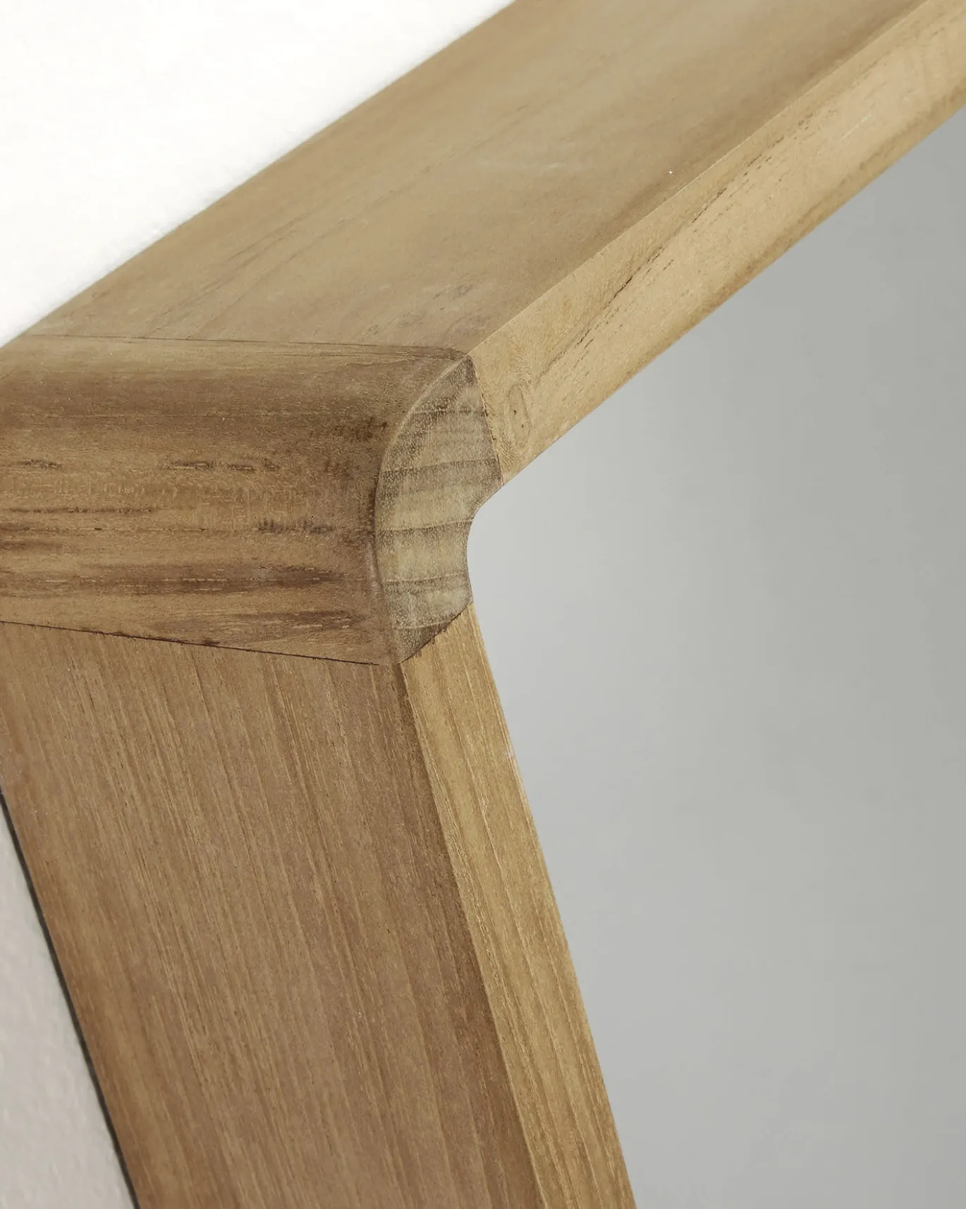 Kave Home Spiegel Kuveni Massief Teakhout 80x65cm