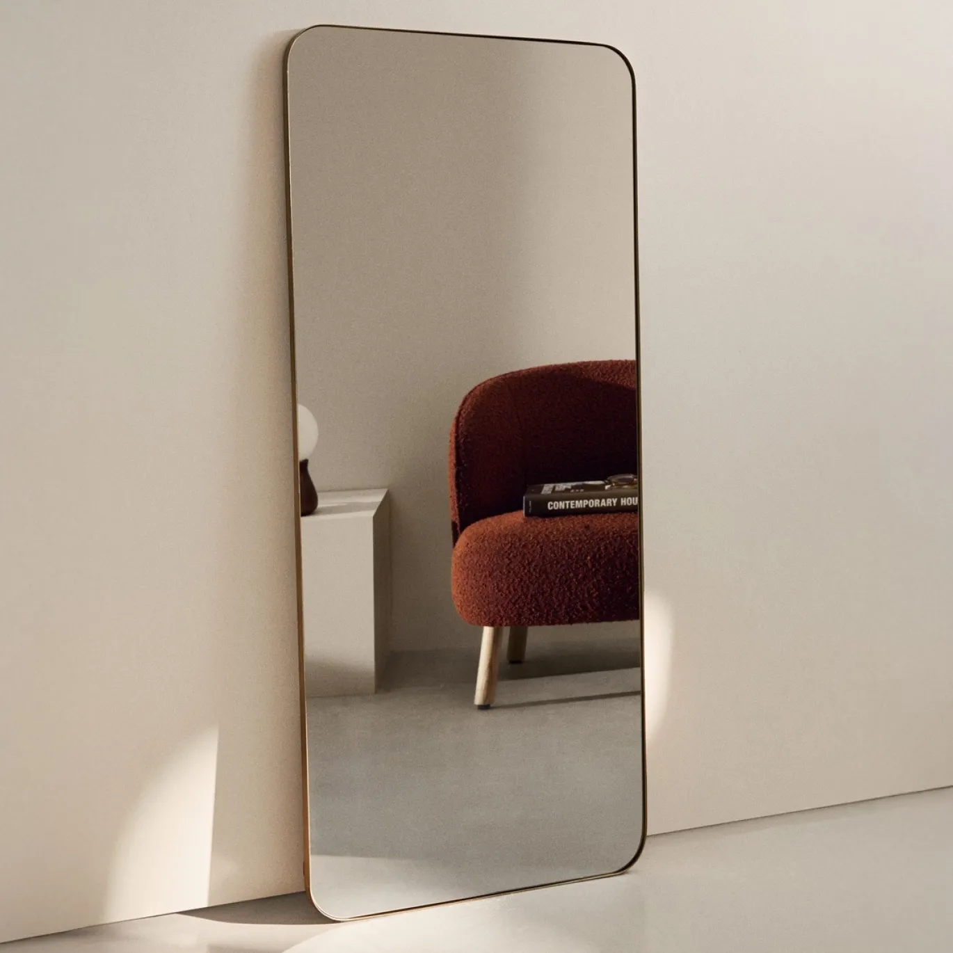Kave Home Spiegel Marco Goudkleurig Metaal 80x180cm