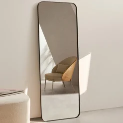 Kave Home Spiegel Marco Metaal Zwart 30cm
