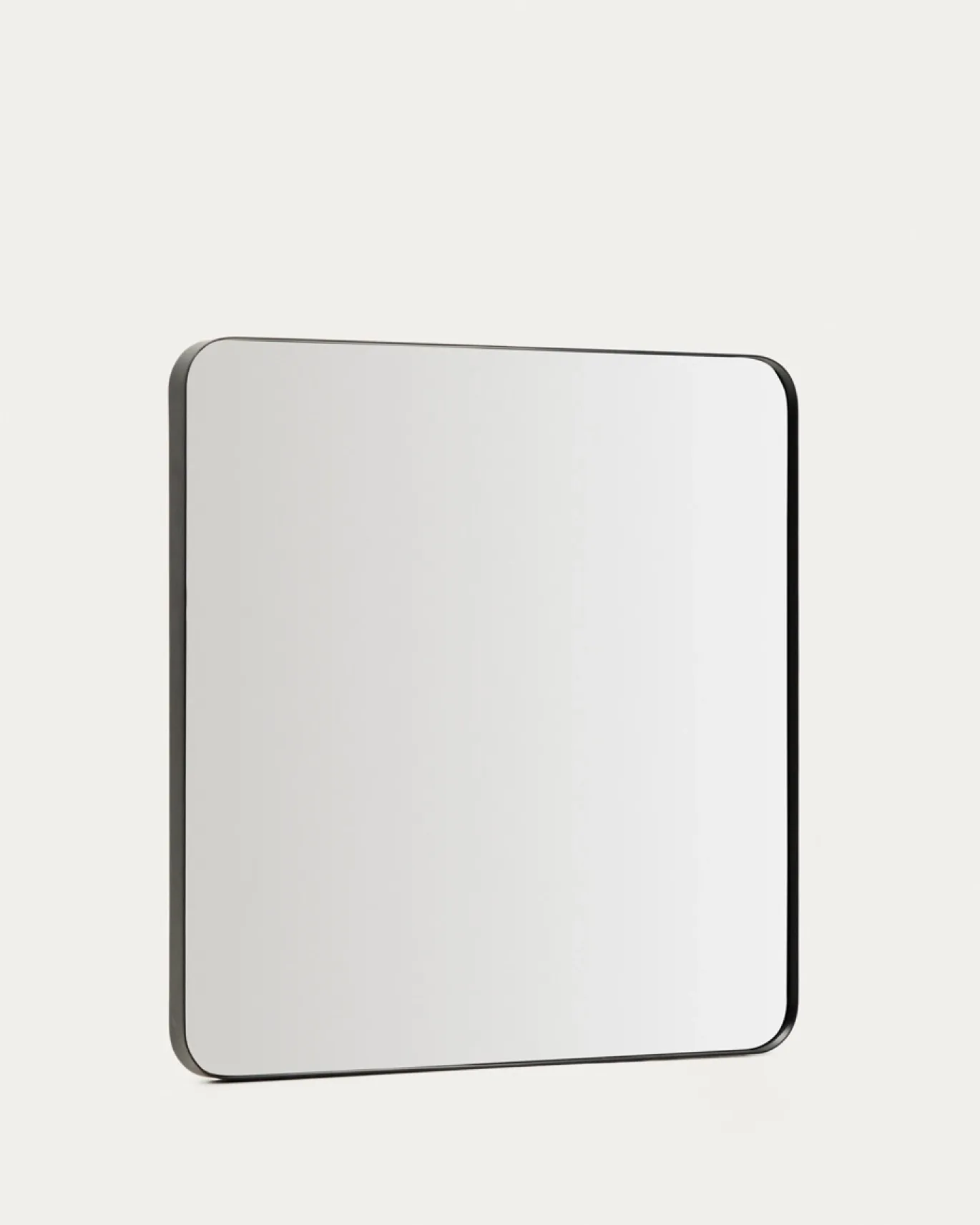 Kave Home Spiegel Marco Zwart Metaal 60x60cm