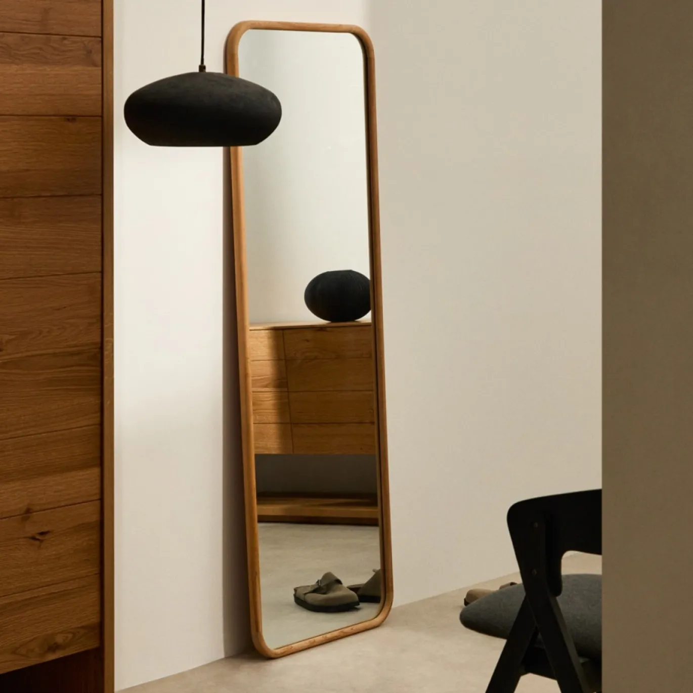Kave Home Spiegel Milsa Teakhout 54x154cm