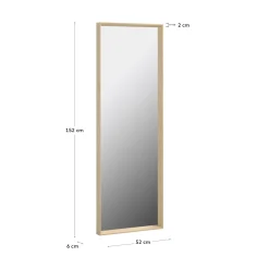 Kave Home Spiegel Nerina Naturel 52x152cm