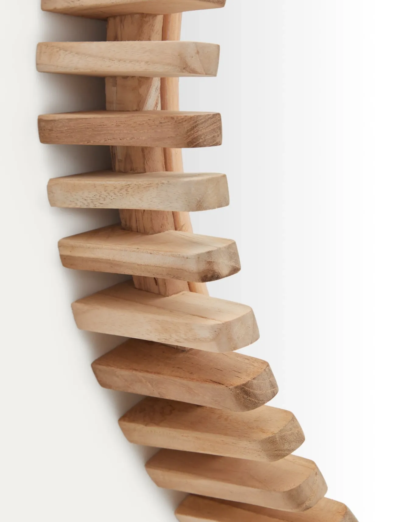 Kave Home Spiegel Polke Teakhout Ø60cm