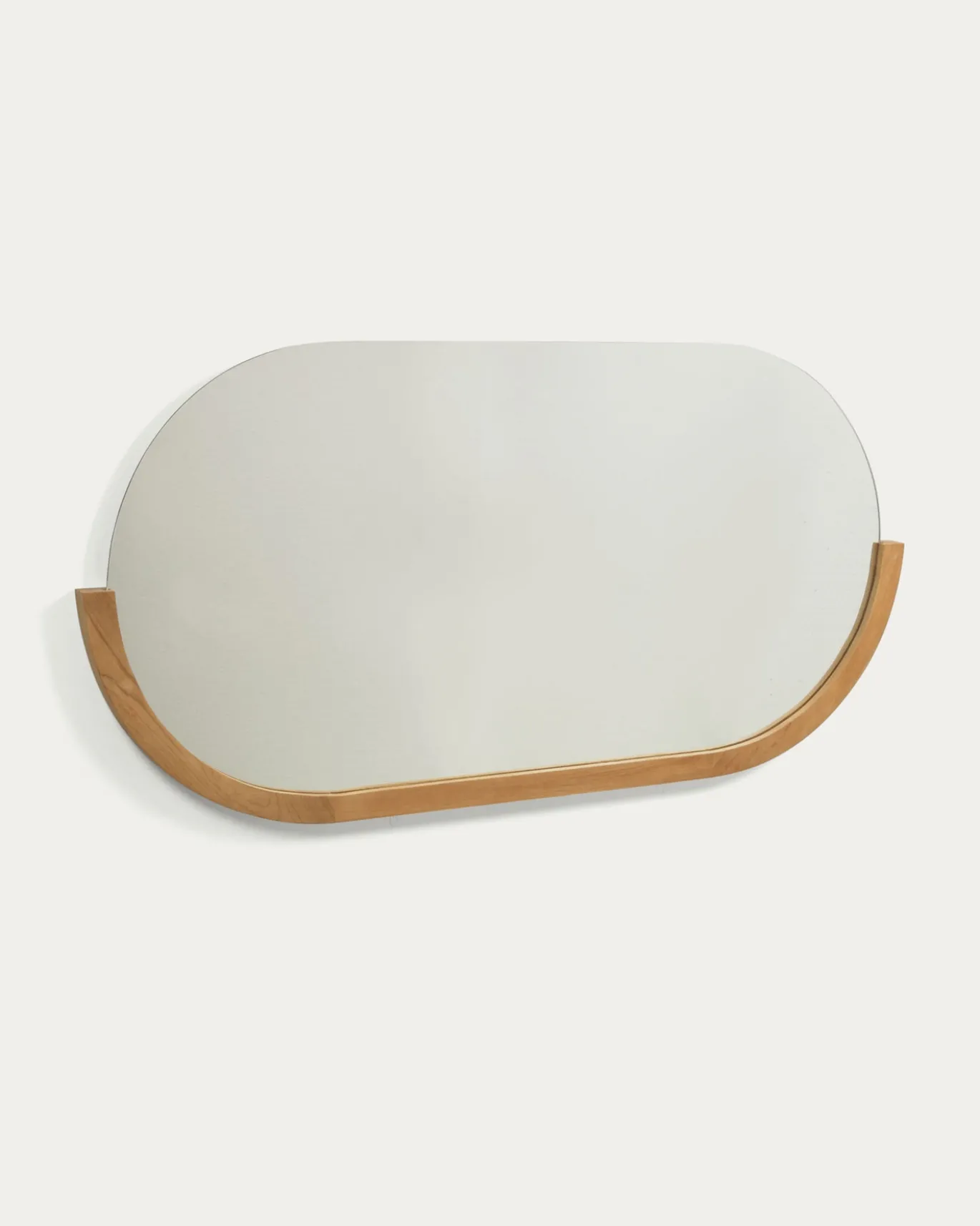 Kave Home Spiegel Rokia Massief Teakhout 90x55cm