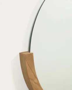 Kave Home Spiegel Rokia Massief Teakhout 90x55cm