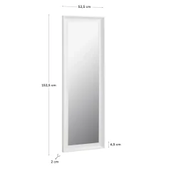 Kave Home Spiegel Romila Wit 52x152,5cm