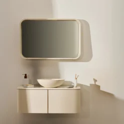 Kave Home Spiegel Salaya Essenfineer Beige 90x60cm