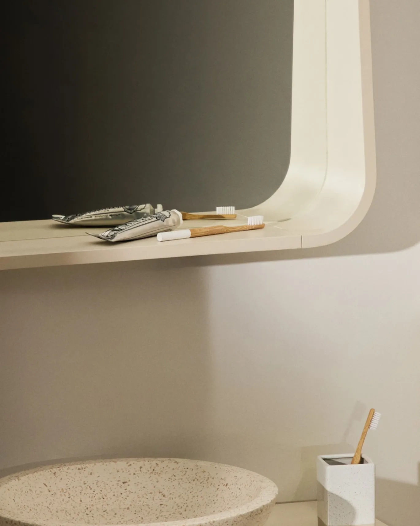 Kave Home Spiegel Salaya Essenfineer Beige 90x60cm