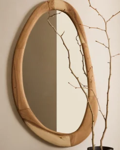 Kave Home Spiegel Selem Mungur Hout Natuurlijk 60x107cm