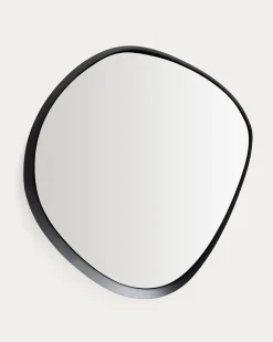 Kave Home Spiegel Tebel Zwart Metaal 85x93,5cm