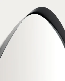 Kave Home Spiegel Tebel Zwart Metaal 85x93,5cm