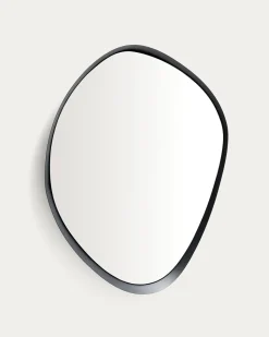 Kave Home Spiegel Tebel Zwart Metaal 85x93,5cm