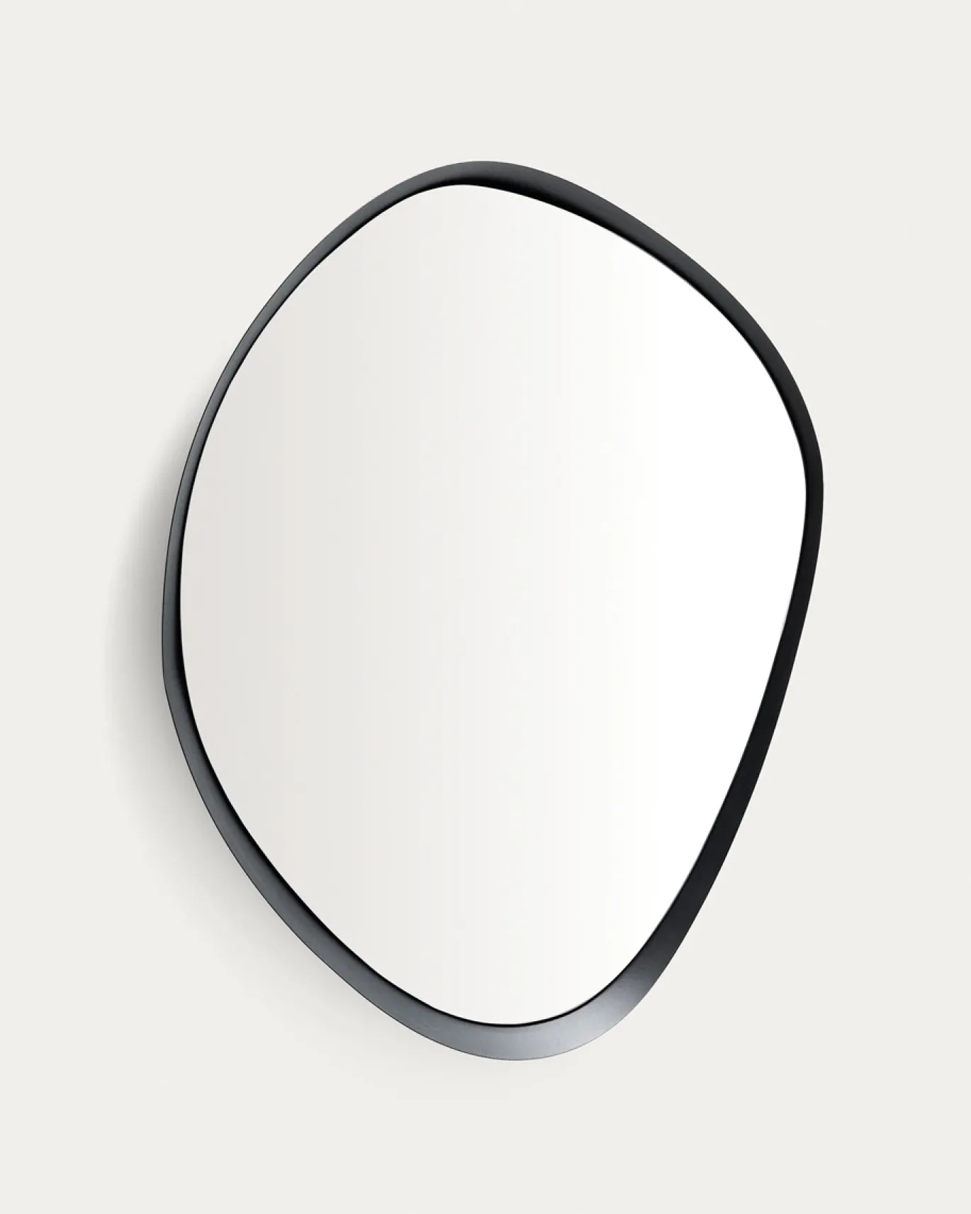 Kave Home Spiegel Tebel Zwart Metaal 85x93,5cm