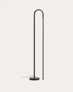 Kave Home Staande Lamp Bow Zwart Aluminium