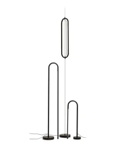 Kave Home Staande Lamp Bow Zwart Aluminium