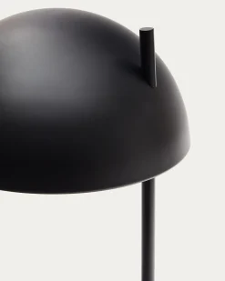 Kave Home Staande Lamp Catlar Essenhout Zwart