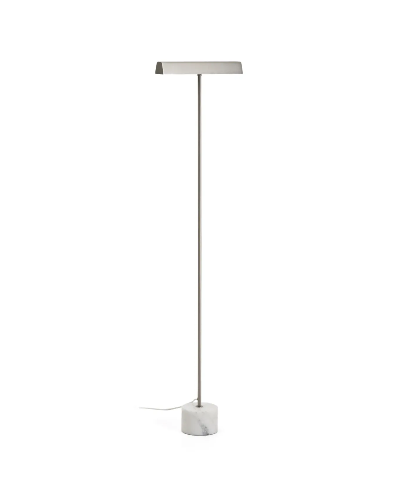 Kave Home Staande Lamp Lynor Geborsteld Metaal met Wit Marmer