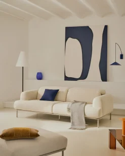 Kave Home Staande Lamp Navat Metaal Groen Gelakt
