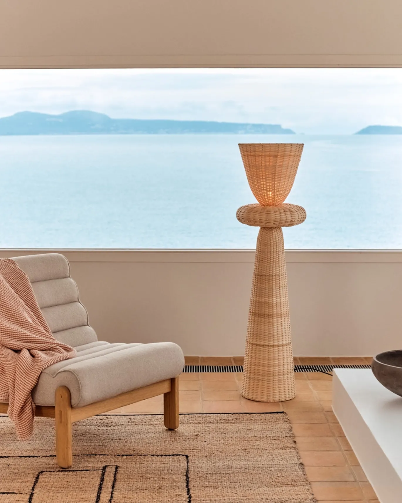 Kave Home Staande Lamp Neuda Rotan Naturel