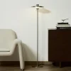 Kave Home Staande Lamp Nuvira Zilver Geborsteld Metaal