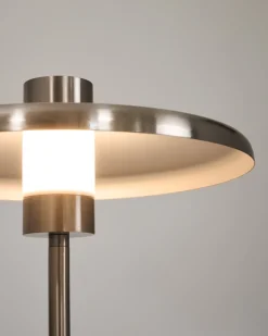 Kave Home Staande Lamp Nuvira Zilver Geborsteld Metaal