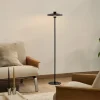 Kave Home Staande Lamp Nuvira Gesatineerd Zwart Metaal