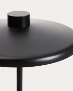 Kave Home Staande Lamp Nuvira Gesatineerd Zwart Metaal