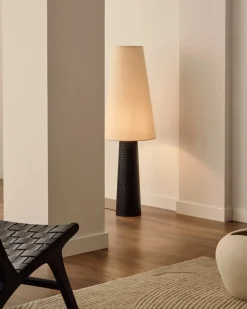 Kave Home Staande Lamp Senni Metaal Zwart