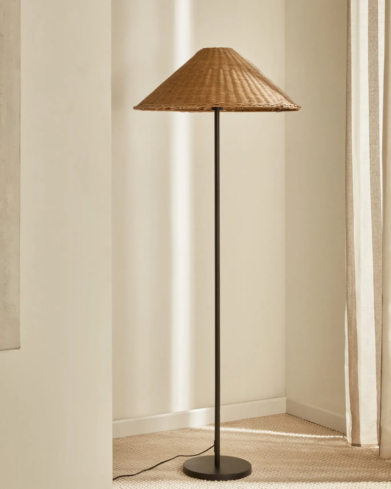 Kave Home Staande Lamp Urania Rotan