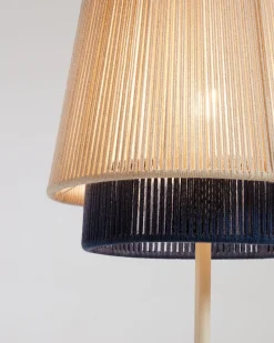 Kave Home Staande Lamp Yuvia Katoen Beige/Blauw